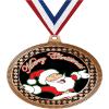 2.75" Santa Claus Medal Awards, Bronze Vega Santa Claus Team Trophy Awards Includes Free Neck Ribbon 100 Pack view 1