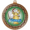 2.75" Academic Medal Awards, Bronze Vega Academic Team Trophy Awards Includes Free Neck Ribbon 100 Pack view 2