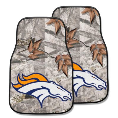 FANMATS 25497 Denver Broncos 2-pc Carpet Car Mat Set
