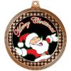 2.75" Santa Claus Medal Awards, Bronze Vega Santa Claus Team Trophy Awards Includes Free Neck Ribbon 50 Pack view 2
