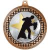 2.75" Ballroom Dance Medal Awards, Bronze Vega Ballroom Dance Team Trophy Awards Includes Free Neck Ribbon 50 Pack view 2