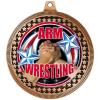 2.75" Arm Wrestling Medal Awards, Bronze Vega Arm Wrestling Team Trophy Awards Includes Free Neck Ribbon 100 Pack view 2