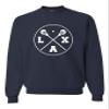 Go All Out Medium Navy Blue Unisex LAX Lacrosse Sticks Sweatshirt Crewneck view 1