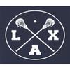 Go All Out Medium Navy Blue Unisex LAX Lacrosse Sticks Sweatshirt Crewneck view 2