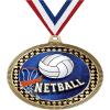 2.75" Netball Medal Awards, Gold Vega Netball Team Trophy Awards Includes Free Neck Ribbon 50 Pack view 1
