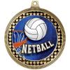 2.75" Netball Medal Awards, Gold Vega Netball Team Trophy Awards Includes Free Neck Ribbon 50 Pack view 2