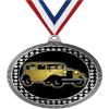 2.75" Antique Car Medal Awards, Silver Vega Antique Car Team Trophy Awards Includes Free Neck Ribbon 20 Pack view 1