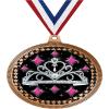 2.75" Beauty Tiara Medal Awards, Bronze Vega Beauty Tiara Team Trophy Awards Includes Free Neck Ribbon 50 Pack view 1