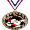 2.75" Santa Claus Medal Awards, Gold Vega Santa Claus Team Trophy Awards Includes Free Neck Ribbon 100 Pack view 1