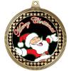 2.75" Santa Claus Medal Awards, Gold Vega Santa Claus Team Trophy Awards Includes Free Neck Ribbon 100 Pack view 2