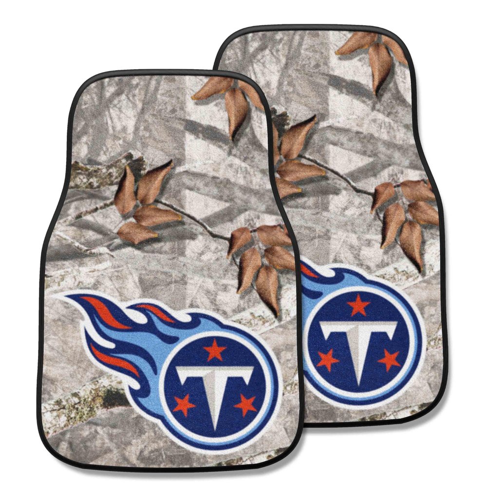 FANMATS 25518 Tennessee Titans 2-pc Carpet Car Mat Set