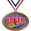2.75" Funny Loser Medal Awards, Bronze Vega Funny Loser Team Trophy Awards Includes Free Neck Ribbon 100 Pack view 1
