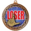 2.75" Funny Loser Medal Awards, Bronze Vega Funny Loser Team Trophy Awards Includes Free Neck Ribbon 100 Pack view 2