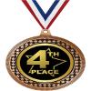 2.75" 4th Place with Star Medal Awards, Bronze Vega 4th Place with Star Team Trophy Awards Includes Free Neck Ribbon 50 Pack view 1