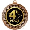 2.75" 4th Place with Star Medal Awards, Bronze Vega 4th Place with Star Team Trophy Awards Includes Free Neck Ribbon 50 Pack view 2
