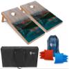 Tailgating Pros Corn Hole Board Set w/Bean Bags and Carrying Case - 4'x2' Cornhole Bag Toss - Tournament and Lightweight Options - Optional LED Lights view 1