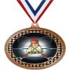2.75" Badminton Medal Awards, Bronze Vega Badminton Team Trophy Awards Includes Free Neck Ribbon 20 Pack view 1