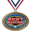 2.75" Best in Show Medal Awards, Gold Vega Best in Show Team Trophy Awards Includes Free Neck Ribbon 50 Pack view 1