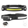 AlpsWolf LED Headlamp Rechargeable, 2 XPE LED and COB LED Head Lamp, Motion Sensor, 260 Wide Beam, IPX4 Waterproof, Rechargeable Headlight for Camping Accessories (2 Pack) view 1