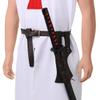 BLESSUME Medieval Knight Belt with Sword Frog Holster Rapier Scabbard Holder 1pc (Brown 13) view 2