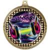 2.75" Dj with Turn Tables Medal Awards, Gold Vega Dj with Turn Tables Team Trophy Awards Includes Free Neck Ribbon 20 Pack view 2