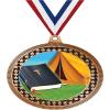 2.75" Bible Camp Medal Awards, Bronze Vega Bible Camp Team Trophy Awards Includes Free Neck Ribbon 50 Pack view 1