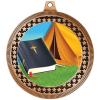 2.75" Bible Camp Medal Awards, Bronze Vega Bible Camp Team Trophy Awards Includes Free Neck Ribbon 50 Pack view 2