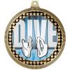 2.75" Diving Medal Awards, Gold Vega Diving Team Trophy Awards Includes Free Neck Ribbon 20 Pack view 2