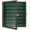 DisplayGifts 49 Golf Ball Display Cabinet Stand Storage Wall Mounted 7 Shelves Display Case Shadow Box with Lockable Door, Great Gift (49 Ball Holder, Black Finish) view 3
