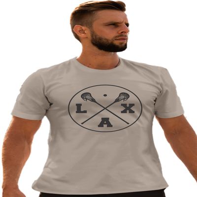 3X-Large Oxford Mens LAX Lacrosse Sticks T-Shirt