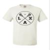 3X-Large White Mens LAX Lacrosse Sticks T-Shirt view 2