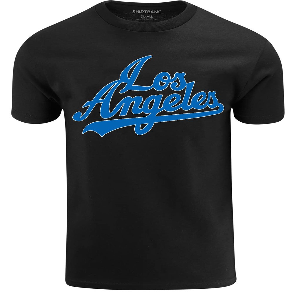Los Angeles Letters Mens Graphic Shirt, California Baseball T-Shirt, S-3XL