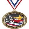 2.75" B Honor Roll Medal Awards, Gold Vega B Honor Roll Team Trophy Awards Includes Free Neck Ribbon 20 Pack view 1