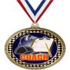 2.75" Coach Medal Awards, Gold Vega Coach Team Trophy Awards Includes Free Neck Ribbon 100 Pack view 1