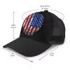 American Flag Lion Mesh Trucker Hats,Outdoor Snapback Dad Hat,Hip Hop Men Women Adjustable Baseball Caps view 2