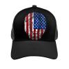 American Flag Lion Mesh Trucker Hats,Outdoor Snapback Dad Hat,Hip Hop Men Women Adjustable Baseball Caps view 3