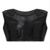 Aislor Kids Big Girls Shiny Metallic Crop Tank Tops Racer Back Dance Athletic Sports Bra z07Black* 15-16 Years view 1