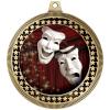 2.75" Drama Medal Awards, Gold Vega Drama Team Trophy Awards Includes Free Neck Ribbon 100 Pack view 2