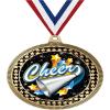 2.75" Cheer Medal Awards, Gold Vega Cheer Team Trophy Awards Includes Free Neck Ribbon 50 Pack view 1
