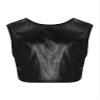 easyforever Girls Shiny Metallic Gymnastics Crop Tops Dancewear Kids Ballet Dance Leotards Tank Tops Bra Activewear Xx*Black 15-16 Years view 2