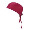 Barista Hat for Men Women Chef Cooking Cap Waiter Baker Skull Cap Adjustable Cater Kitchen Sushi Restaurant Uniform Turban Wine view 3