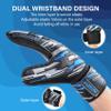 Anrrew Soccer Goalie Gloves with fingersave and Double Wrist Protection.Goalkeeper Gloves Provide Extreme Strong Control and Grip.Soccer Gloves for Youth,Kids,Adult view 4