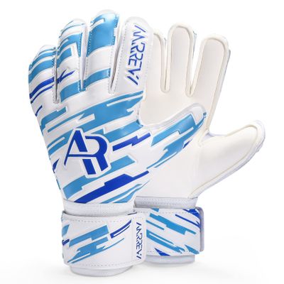 Anrrew Soccer Goalie Gloves with fingersave and Double Wrist Protection.Goalkeeper Gloves Provide Extreme Strong Control and Grip.Soccer Gloves for Youth,Kids,Adult