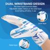 Anrrew Soccer Goalie Gloves with fingersave and Double Wrist Protection.Goalkeeper Gloves Provide Extreme Strong Control and Grip.Soccer Gloves for Youth,Kids,Adult view 4