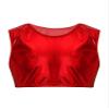 Aislor Kids Big Girls Shiny Metallic Crop Tank Tops Racer Back Dance Athletic Sports Bra z07Red* 12-14 Years view 1