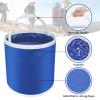 Homelove Collapsible Camping Fishing Bucket - 11L (2.9 Gallons) Durable Pop Up Water Container for Car Washing, Boating or Other Outdoor Activities - Foldable, Blue view 4