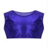 Aislor Kids Big Girls Shiny Metallic Crop Tank Tops Racer Back Dance Athletic Sports Bra z07Royal Blue* 3-6 Years view 1