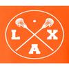 XX-Large Orange Women LAX Lacrosse Sticks T-Shirt view 3