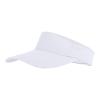 TopTie Sun Sports Visor Hat Plain Solid Cotton Visors Adjustable Sun Caps-White view 1