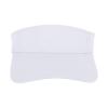 TopTie Sun Sports Visor Hat Plain Solid Cotton Visors Adjustable Sun Caps-White view 3